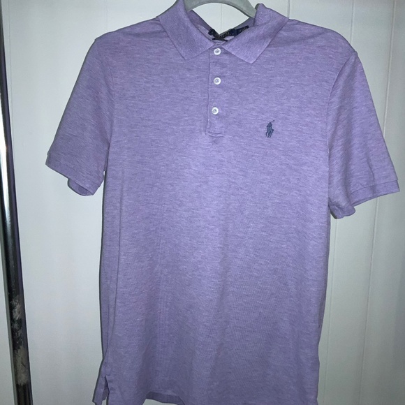 Polo Ralph Lauren Polo Shirt Mens sz S Purple Classic Fit Pony Logo - Picture 1 of 7